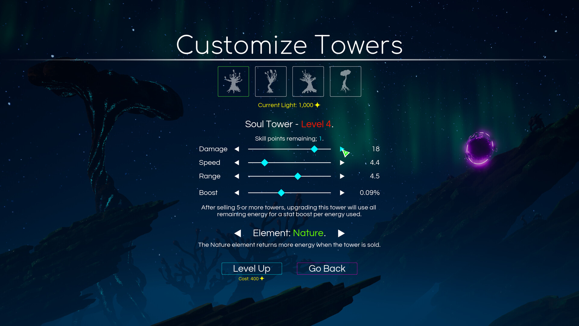 太空自然攻击塔防御 / Space Nature Attack Tower Defense 截图
