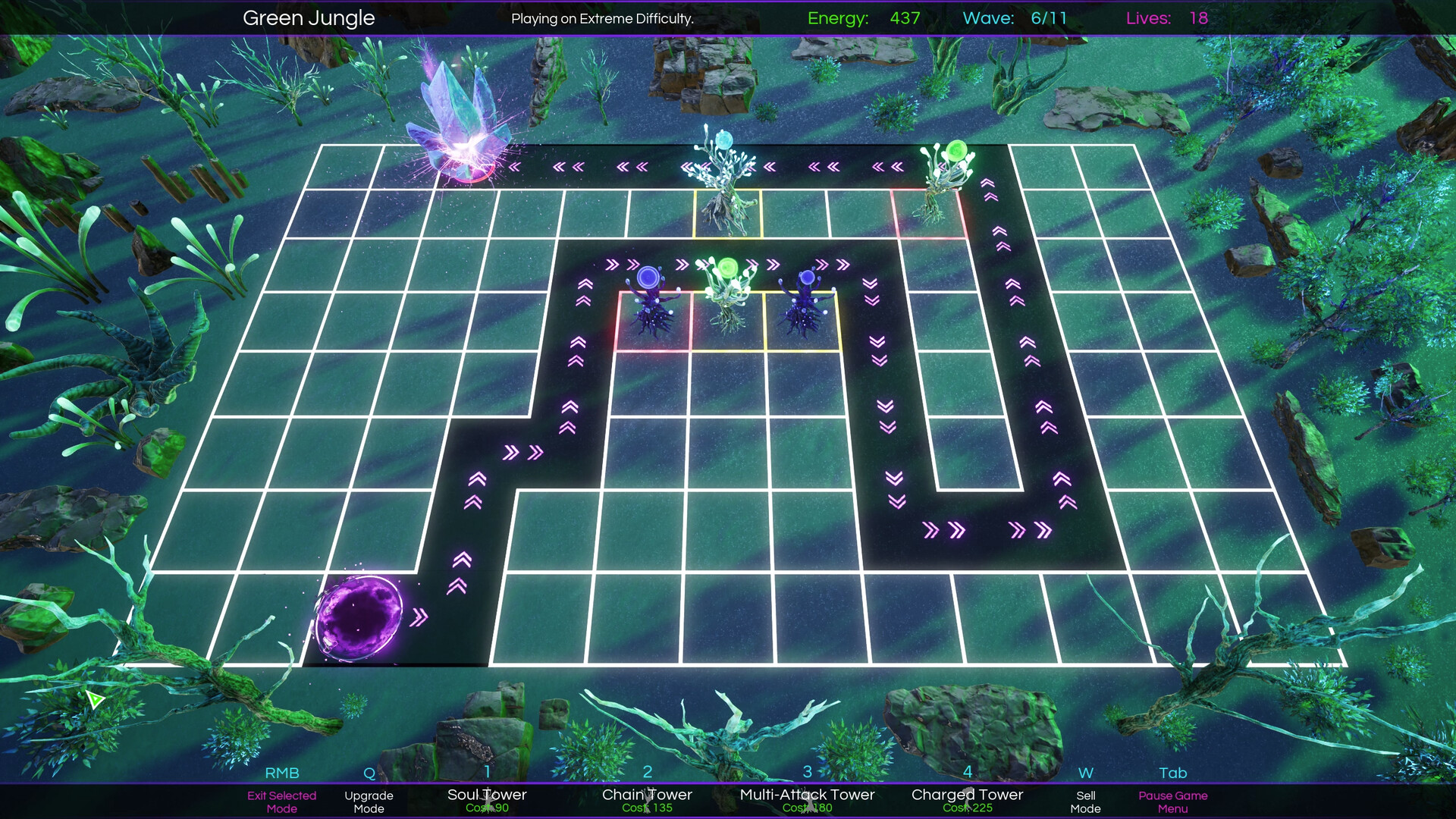 太空自然攻击塔防御 / Space Nature Attack Tower Defense 截图