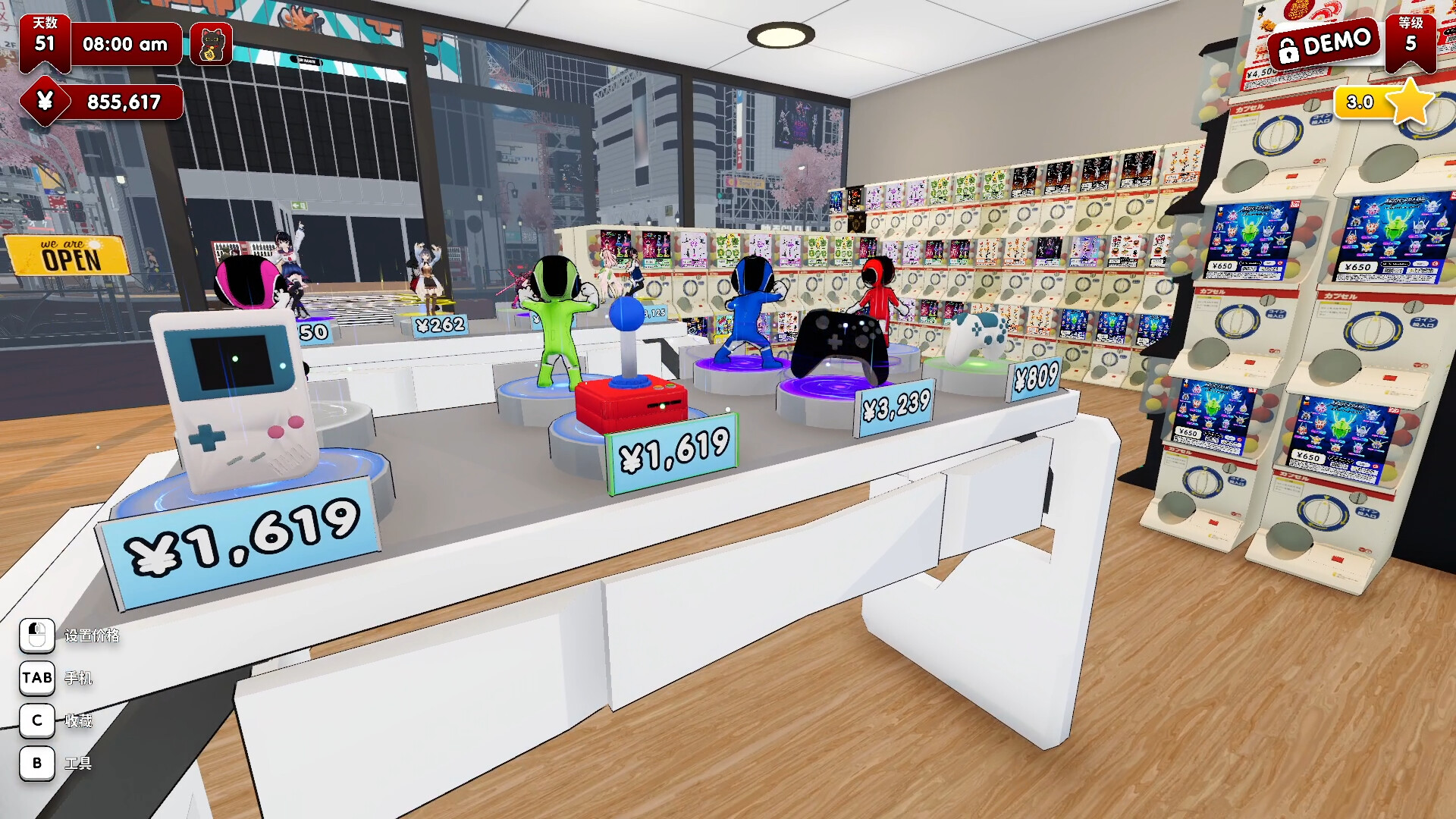 秋叶原盲盒店模拟器 / Gacha Capsule Shop Simulator – Akihabara 截图